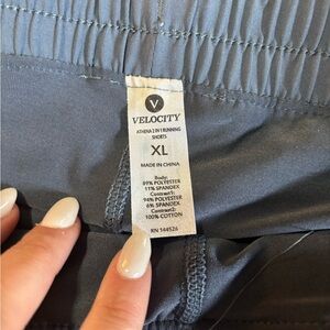 Velocity Slate Blue Athletic Shorts XL